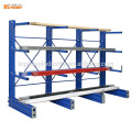 Single sided warehouse storage steel long arm cantilever shelving